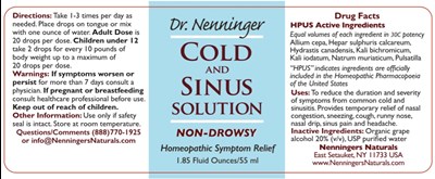 Cold and Sinus.jpg Dr. Nenninger cold and sinus - Cold and Sinus